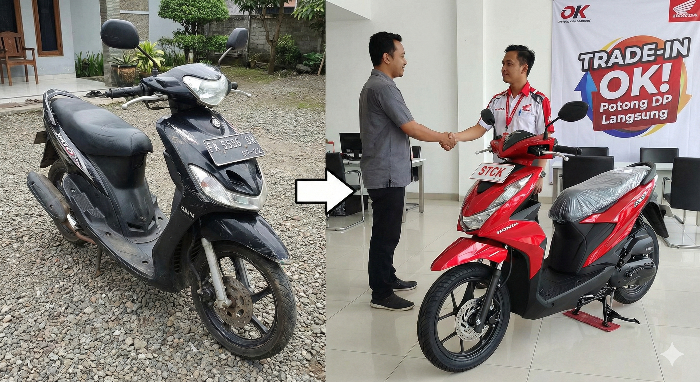 tukar tambah motor lama menjadi baru